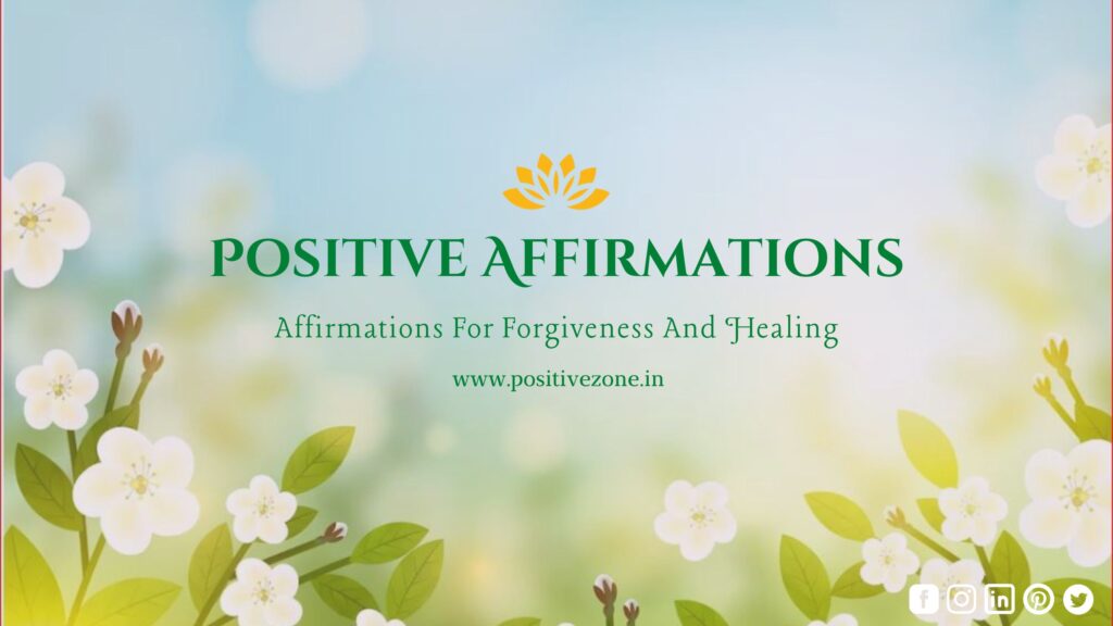 Positive affirmations blog title page